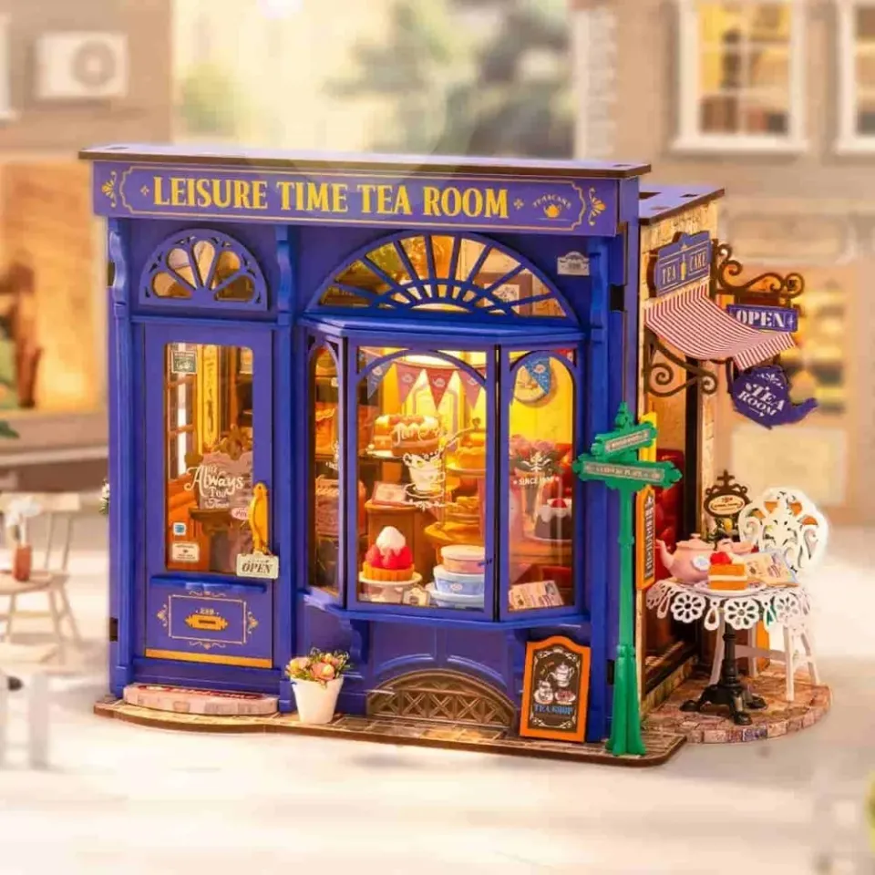 Figured'Art Theekamer Vrije Tijd miniatuurhuis 24cm 304 delen