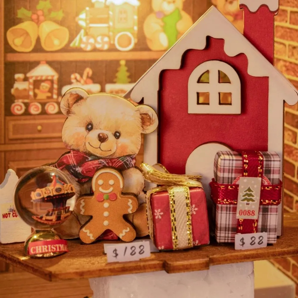 Figured'Art Speelgoedwinkel van de Kerstman 3D puzzel 122 stuks hout