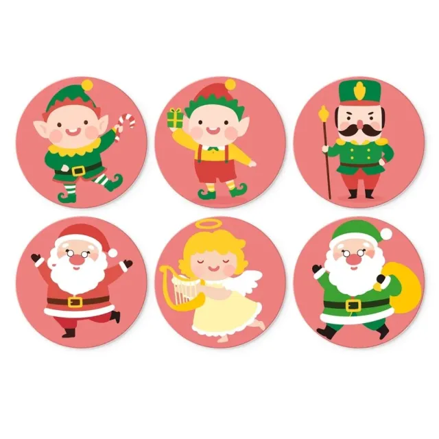 Figured'Art Mini Serie Kerstpersonage schilderen op nummer 6x Ø20cm kerst