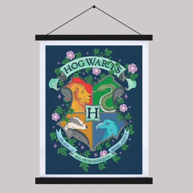 Craft Buddy Crystal Art Harry Potter Hogwarts Crest scroll 40x50cm