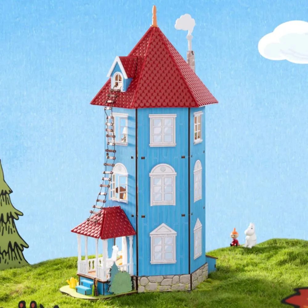 Figured'Art Moominhuis miniatuurhuisje 3D puzzel met LED 100 st