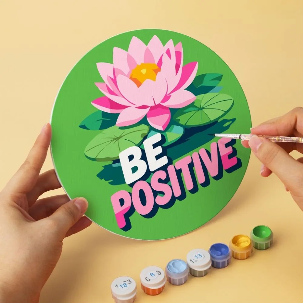 Figured'Art Mini Wees aardig-collectie schilderen op nummer 6x Ø20cm