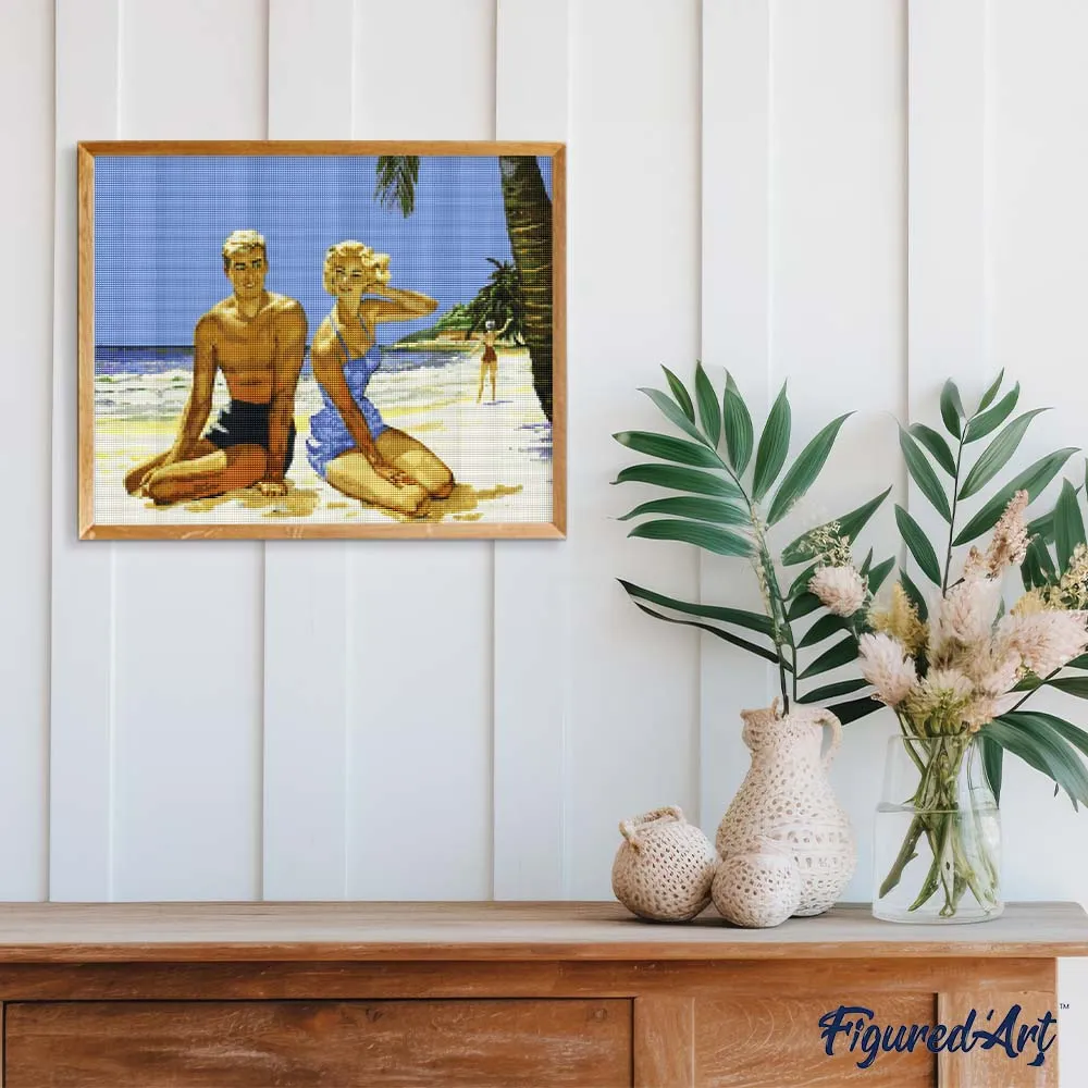 Figured'Art Zeedroom diamond painting 40x50 cm vierkant full drill