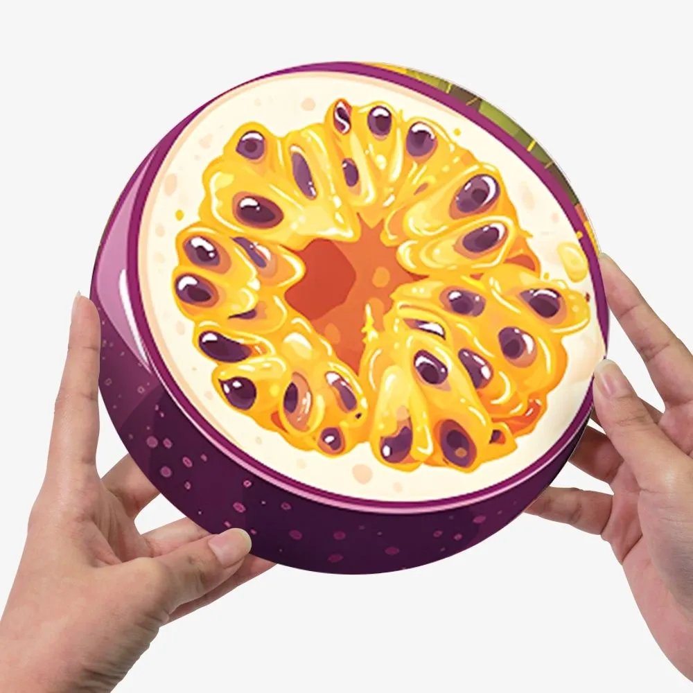 Figured'Art Tropische Fruitplakken schilderen op nummer placemats 20cm 6 stuks