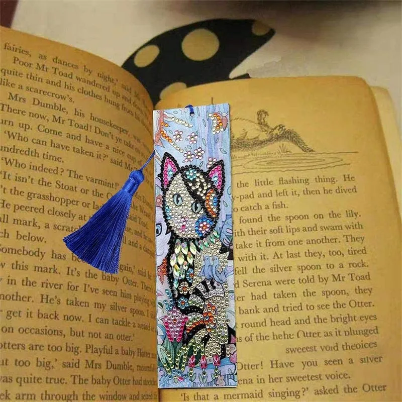 Figured'Art Kat diamond painting boekenleggers 21x6cm