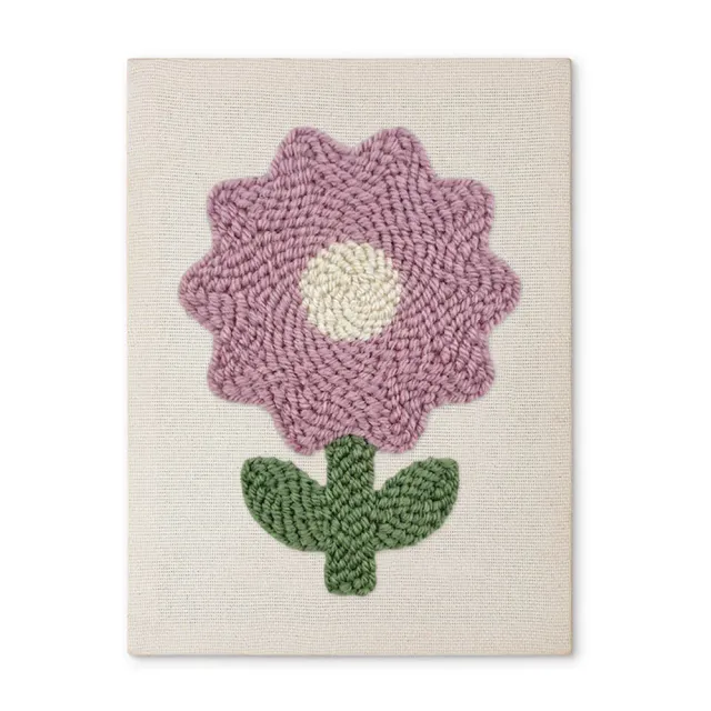 Figured'Art Sering Bloem punch needle pakket 20x30cm met frame
