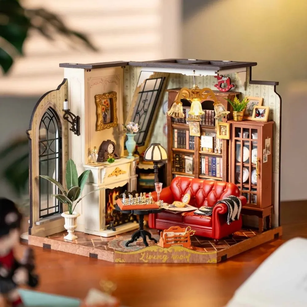 Figured'Art Miniatuurhuisje Catherines woonkamer bouwpakket 284 delen