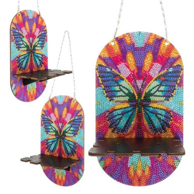 Craft Buddy Butterfly Bloom Crystal Art hangplankje vlinder 14,5 cm