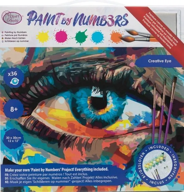 Craft Buddy Paint by Numbers Creative Eye canvas 30x30cm kind