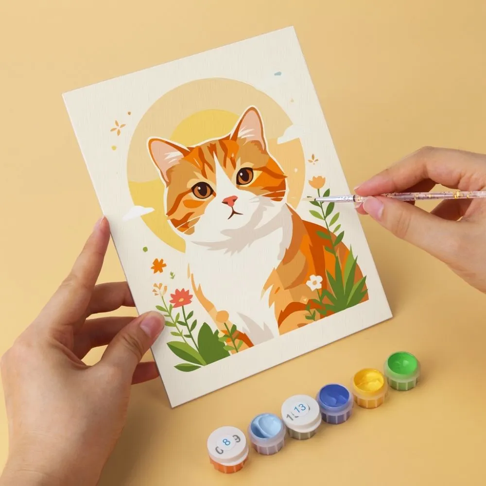 Figured'Art Mini Dierenportretten schilderen op nummer 6 stuks