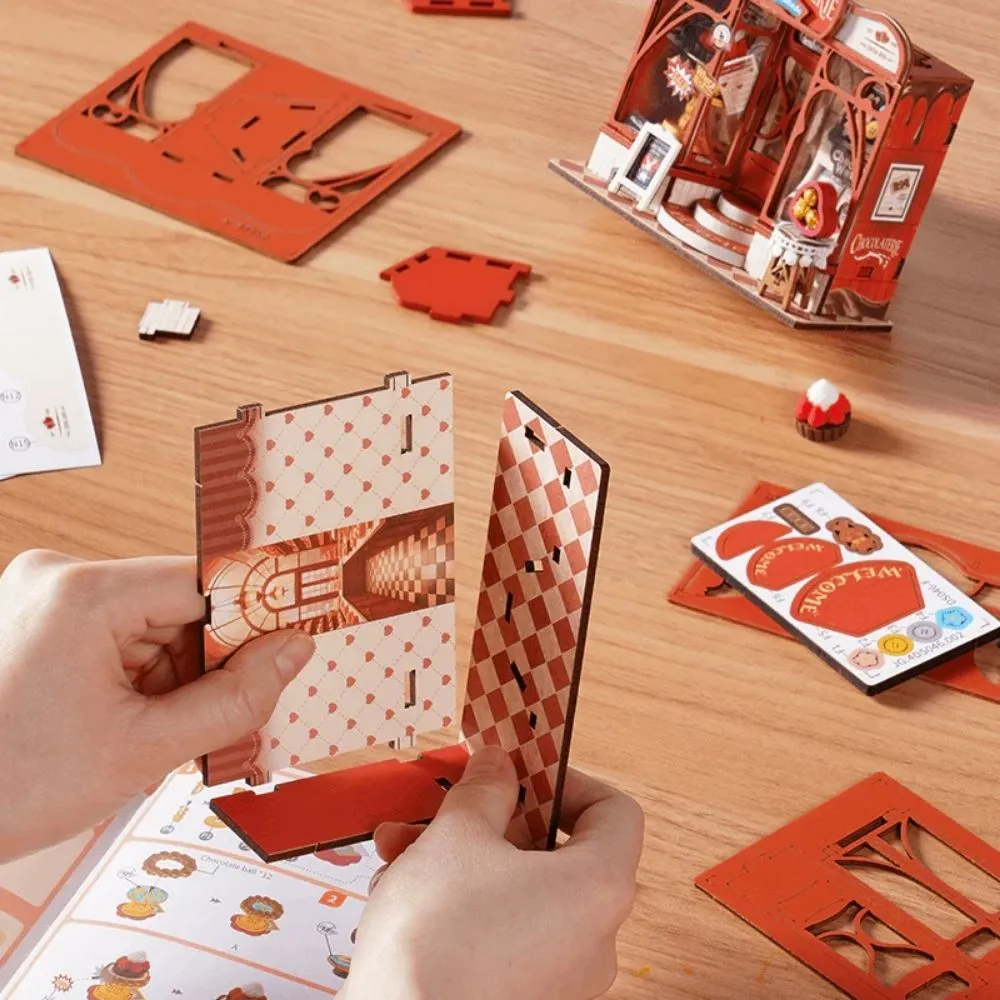 Figured'Art Sweet chocoladewinkel miniatuurhuisje 98 stukjes 1-2 uur