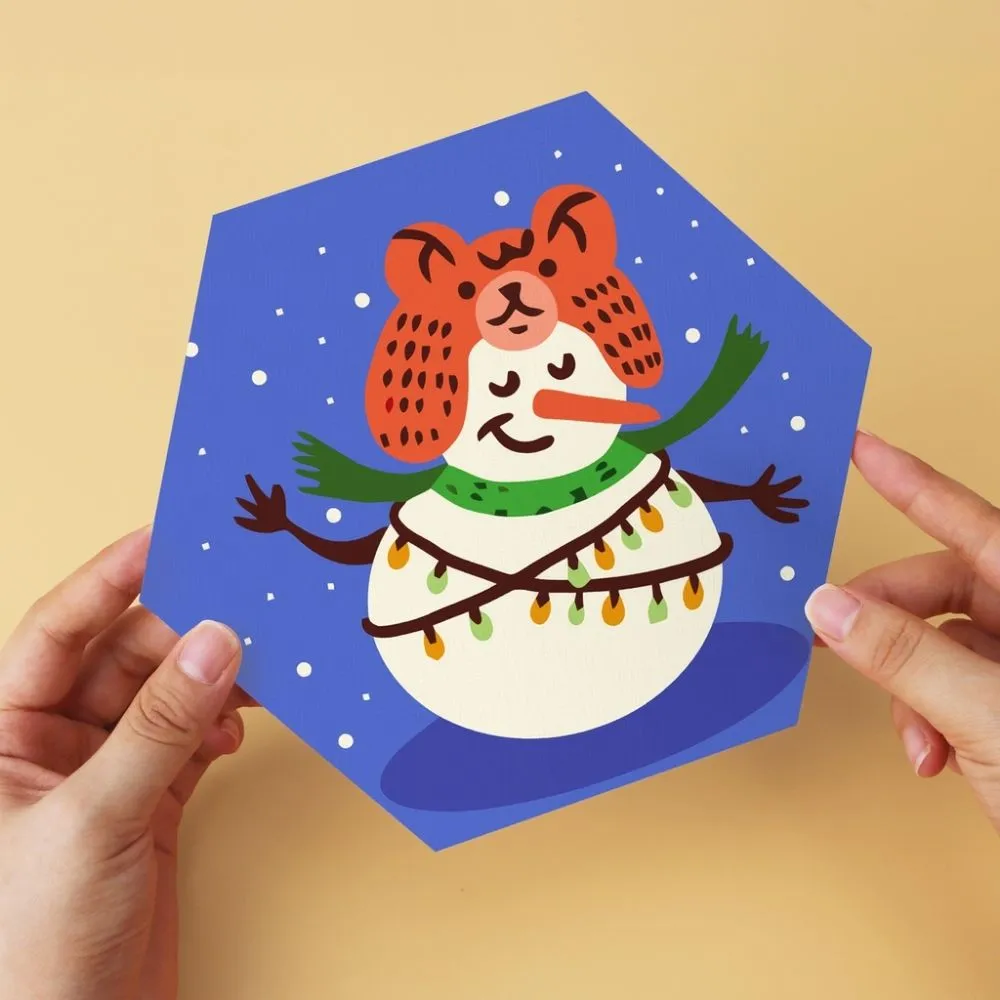Figured'Art Mini Serie IJzige Vriendjes schilderen op nummer 6 stuks winter