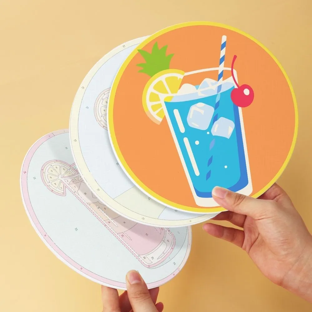 Figured'Art Elixers bij Zonsondergang schilderen op nummer Ø20cm 6st