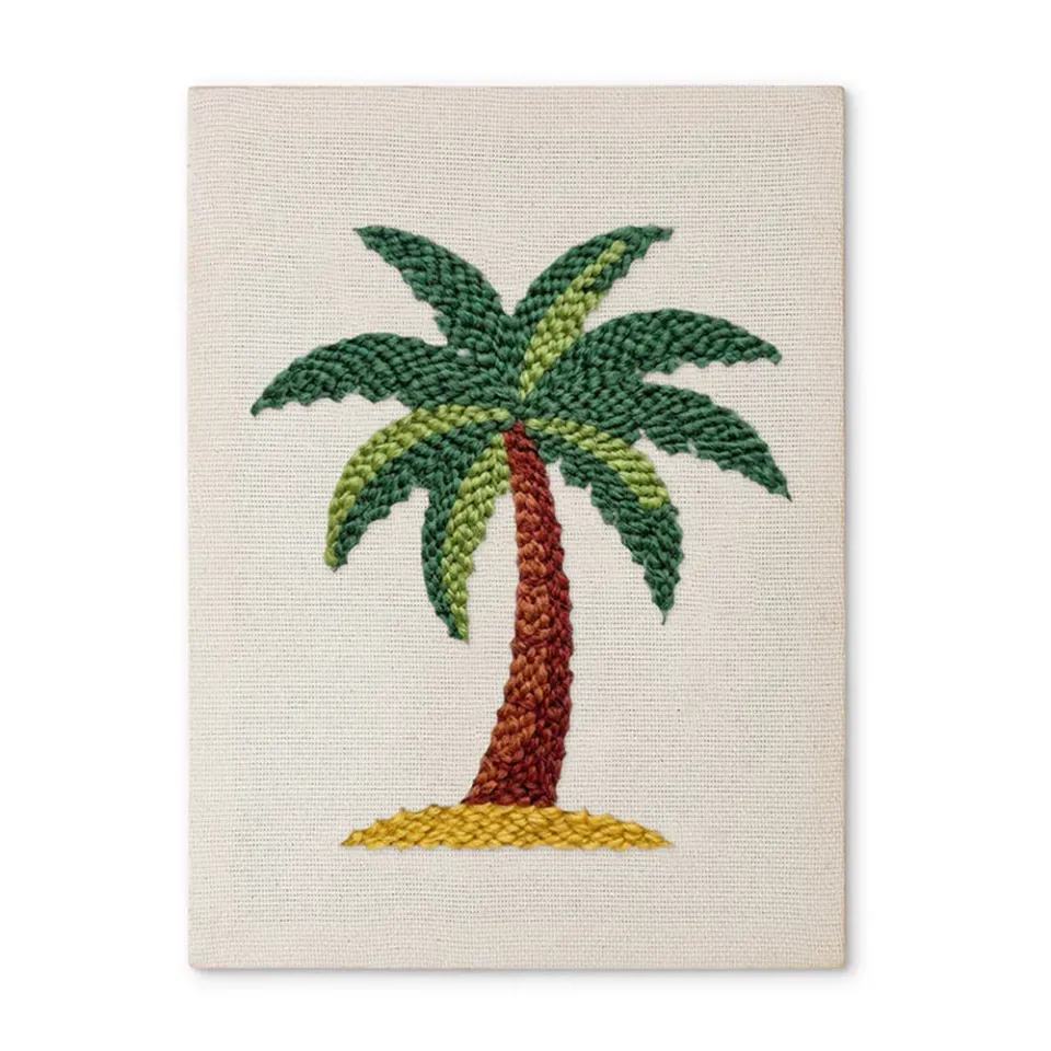 Figured'Art Eiland Ontsnapping punch needle pakket 20x30cm zacht garen