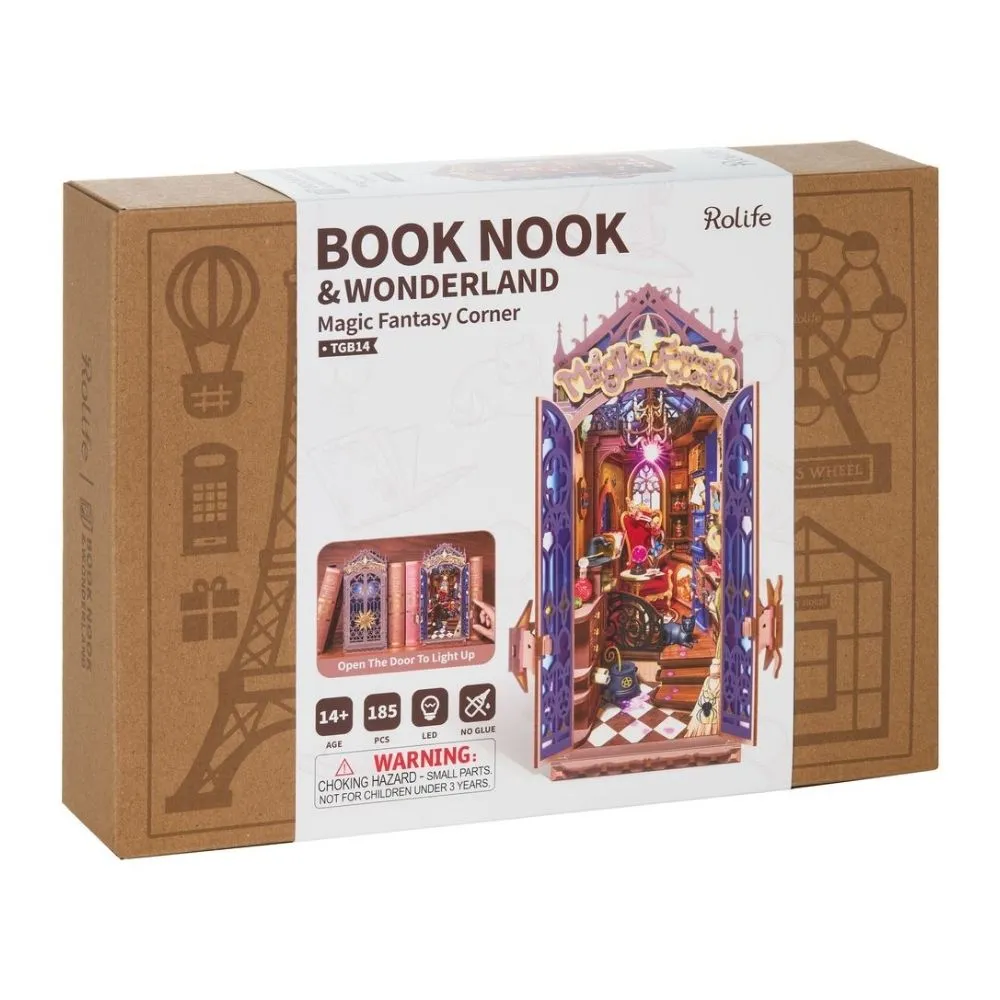 Figured'Art Book Nook Magische fantasiehoek bouwpakket 185-delig met led