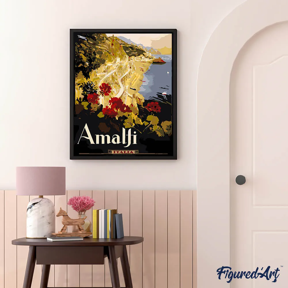 Figured'Art Amalfi-droom schilderen op nummer 40x50cm zee