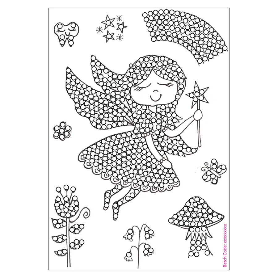Craft Buddy Fairy Wishes Crystal Art stempelset A6 elfje 9 stuks