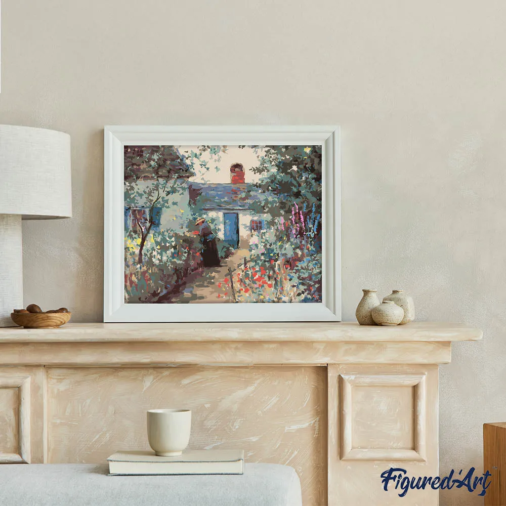 Figured'Art The Flower Garden Graves schilderen op nummer 40x50 cm