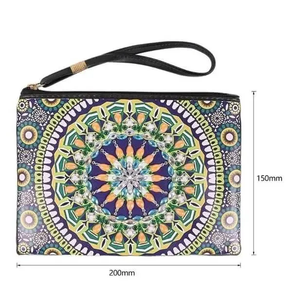 Figured'Art Ster Mandala diamond painting polstas PU-leer 20x15 cm