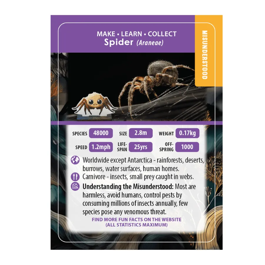 Craft Buddy Wildlife Buddies Spider diamond painting spin