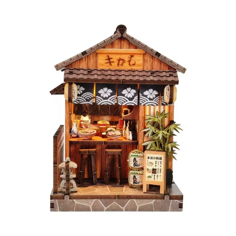 Figured'Art Miniatuurhuisjes Noren Bistro 3D puzzel met led