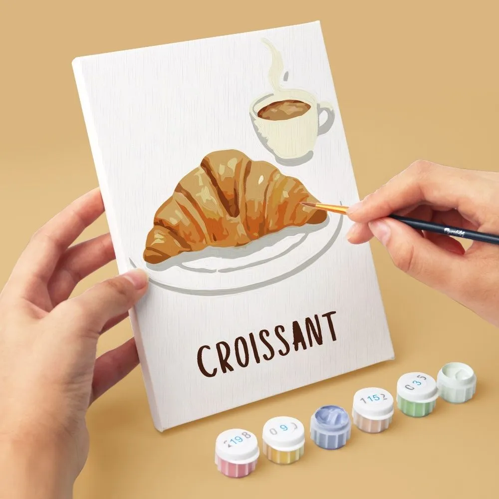Figured'Art Franse Gebakjes schilderen op nummer 15x20cm 6 stuks