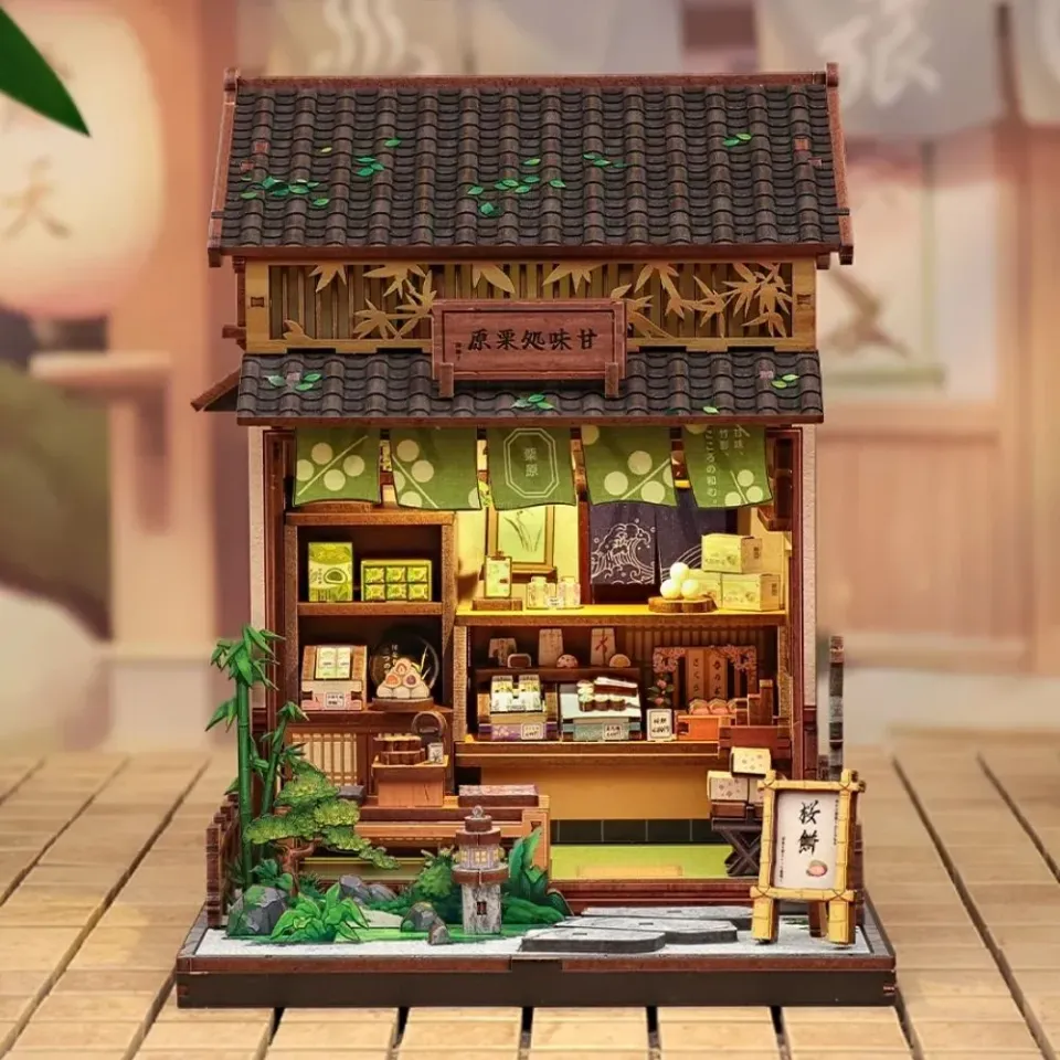 Figured'Art Kurihara Snoepgoed miniatuurhuisje met led 19 cm