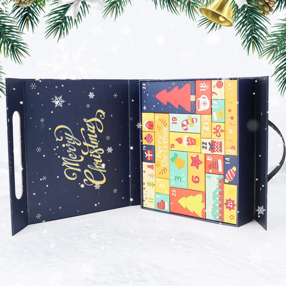 Figured'Art Adventskalender diamond painting 24 deurtjes blauw