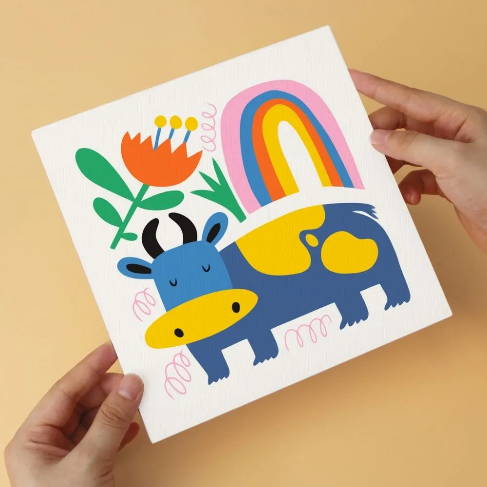 Figured'Art Mini Serie Geschilderde wilde dieren 2 nummer 20x20 6x