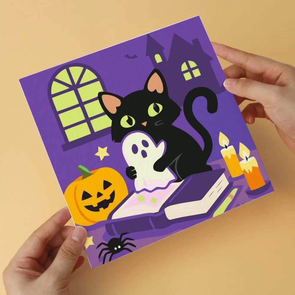 Figured'Art Spookachtige nachten mini schilderen op nummer 6x20x20