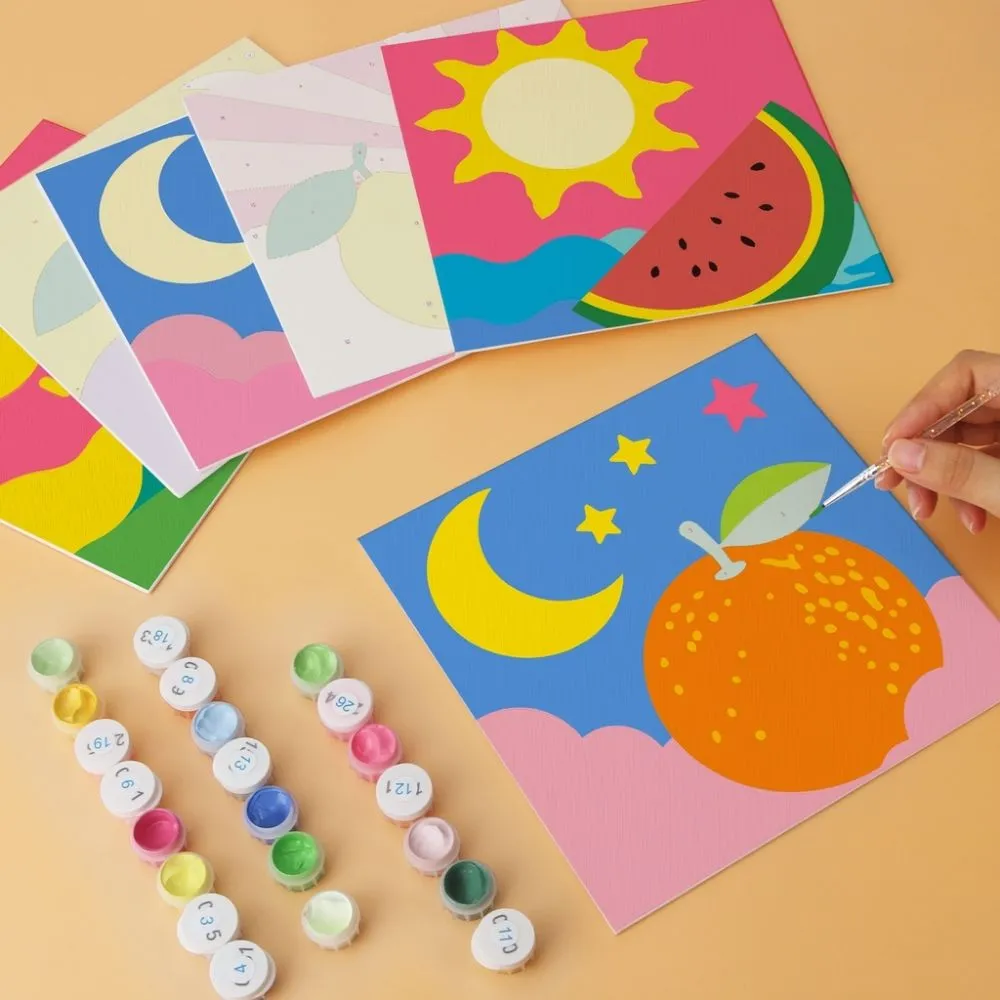 Figured'Art Fruitige Pop mini schilderen op nummer 6x20x20