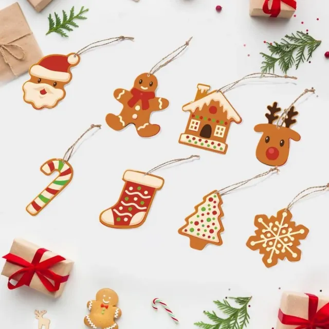 Figured'Art Kerstkoekjes kerstornamenten schilderen op nummer
