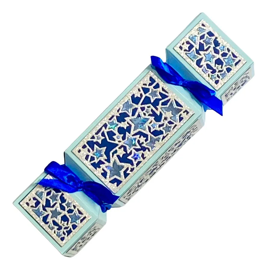 Craft Buddy Sparkling Stars Cracker Gift Box snijmallen 4 stuks sterren