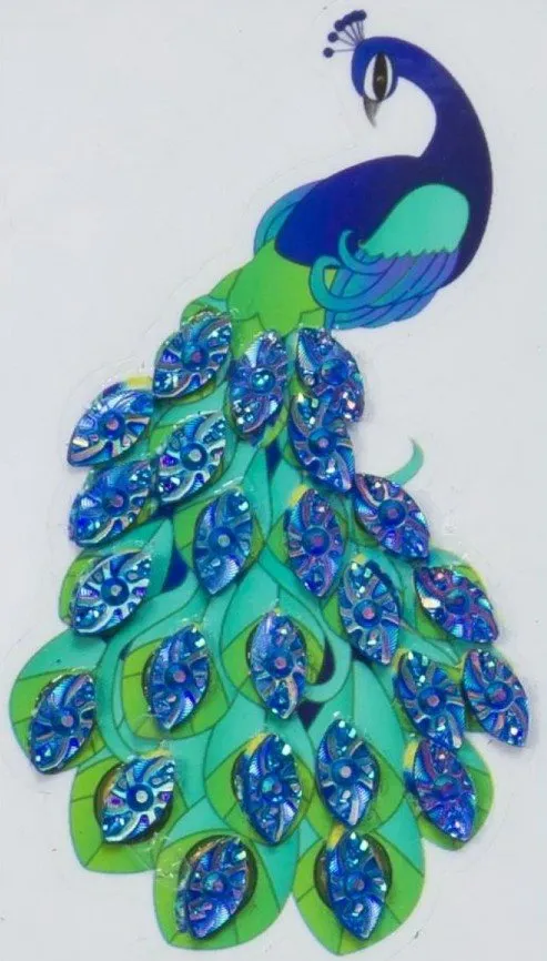 Craft Buddy Crystal Art Pauw motiefsticker 8-10 cm