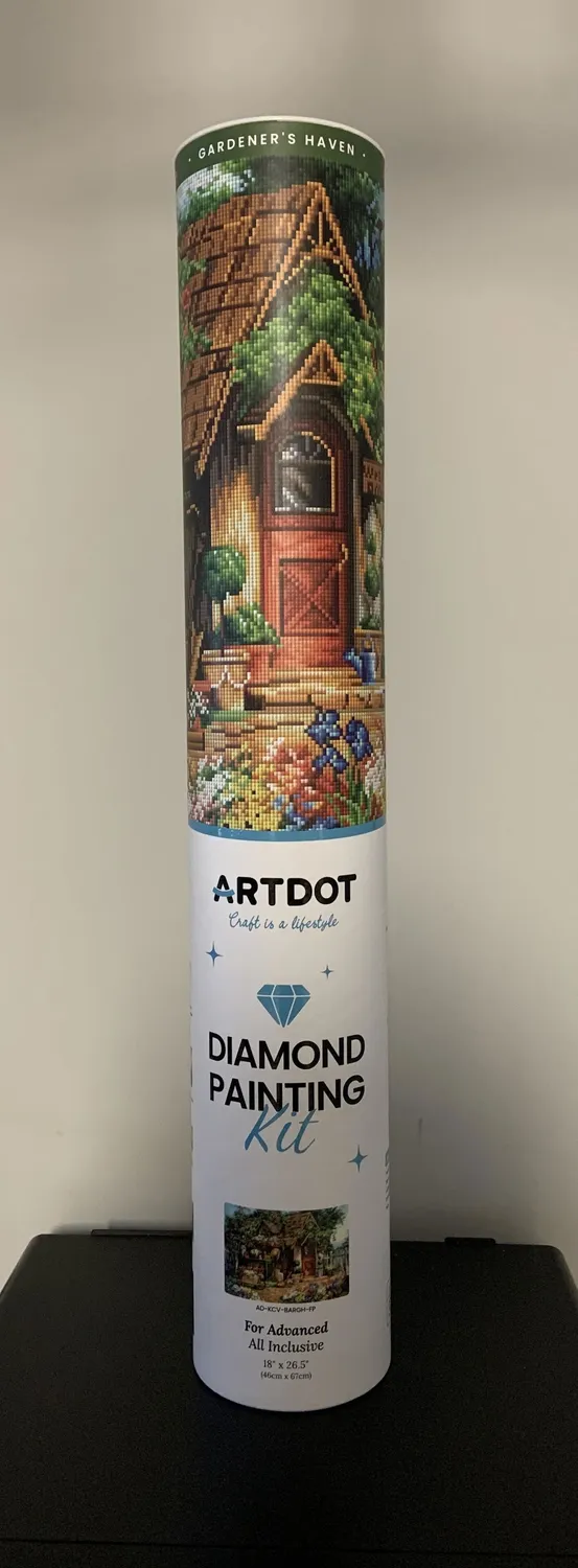 ARTDOT Tuiniersparadijs diamond painting vierkant 67x45 cm