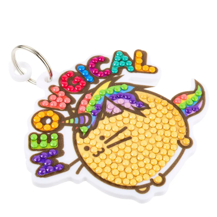Craft Buddy Crystal Art Meowgical Fuzzballs sleutelhanger 9 cm