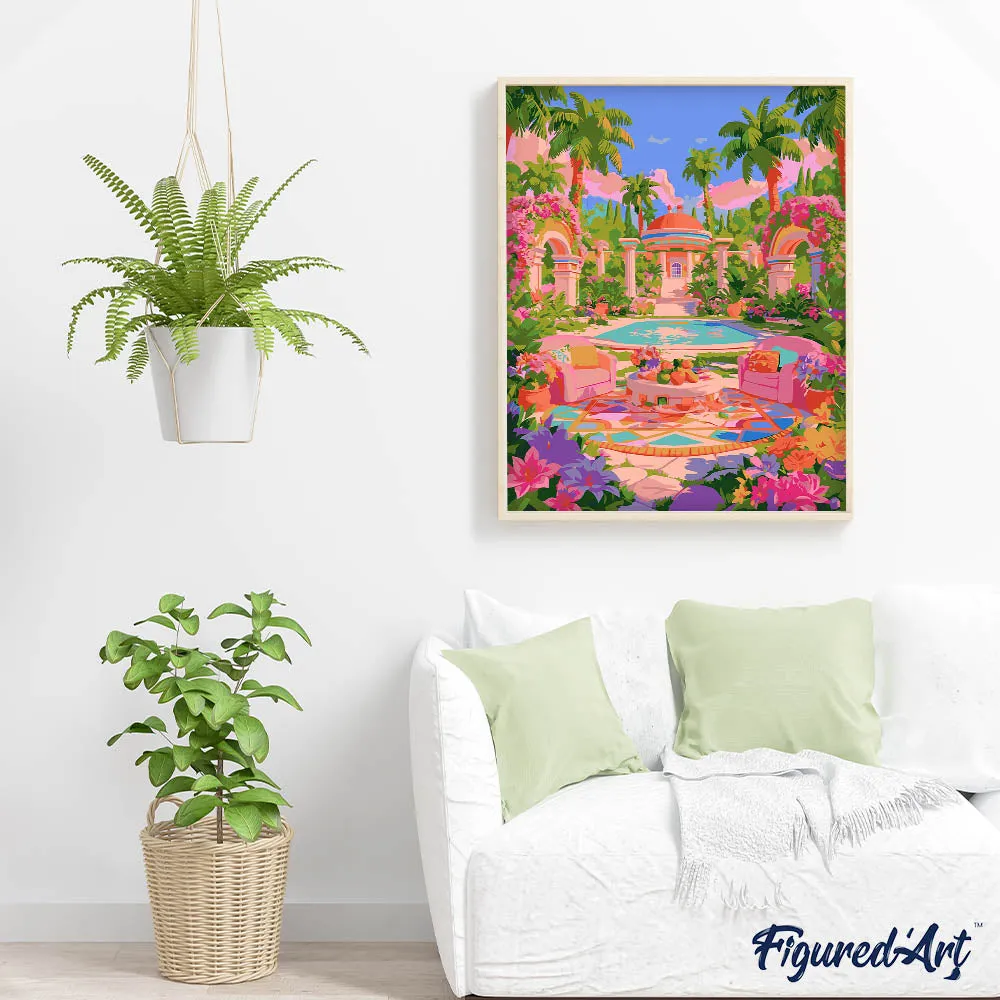 Figured'Art Geheime Tuin schilderen op nummer 40x50cm gemiddeld