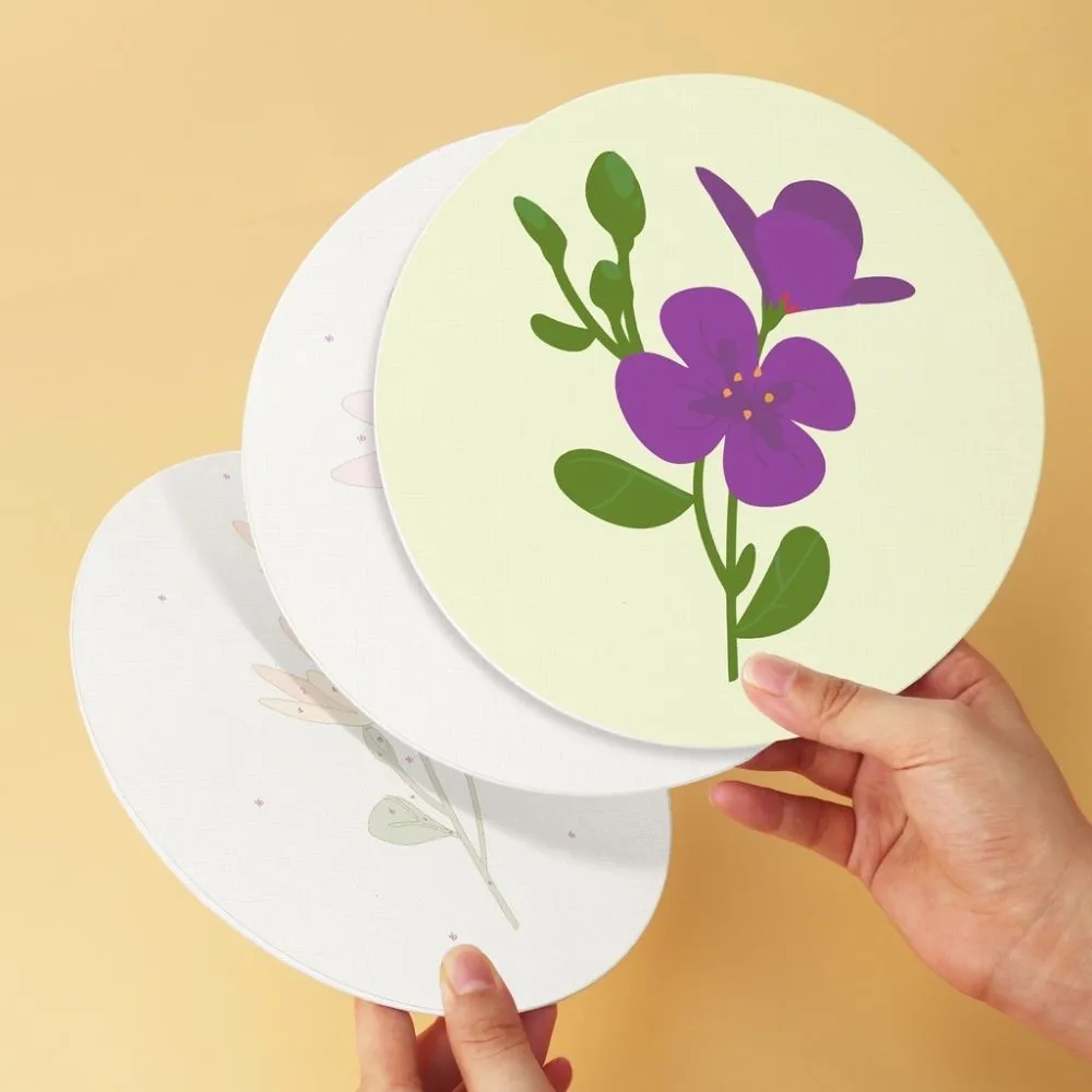 Figured'Art Delicaat bloemblaadje schilderen op nummer 6x Ø20cm