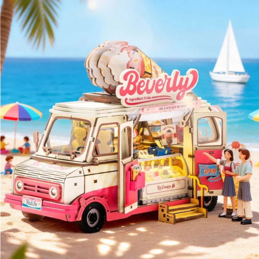 Figured'Art Beverly's IJswagen 3D puzzel 290 stuks met led