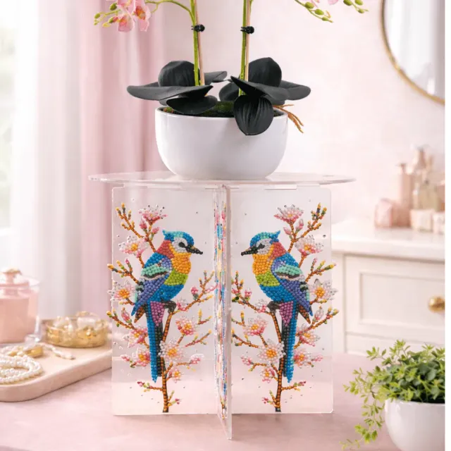 Craft Buddy Crystal Art Bird plantenstandaard acryl 23 cm