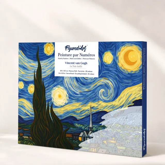 Figured'Art Sterrennacht Schilderen op Nummers Cadeauset van Gogh