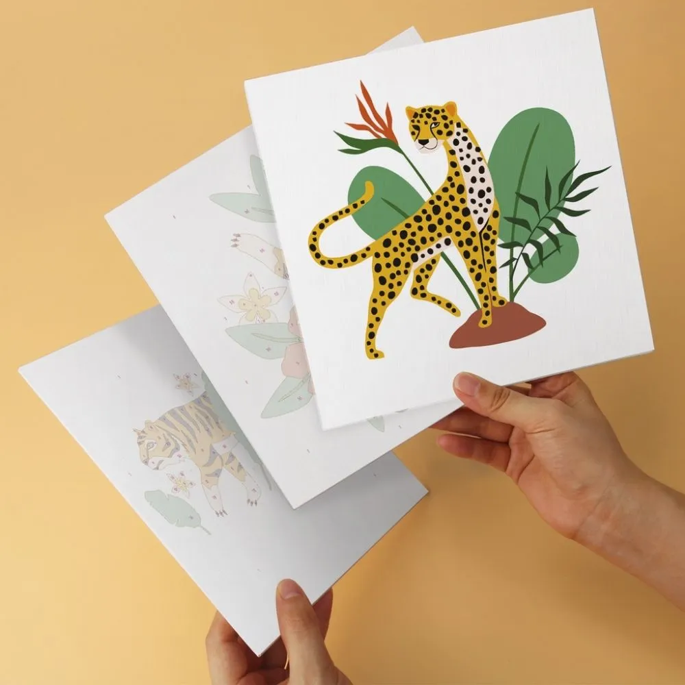 Figured'Art Jungletijger mini schilderen op nummer 6x 20x20