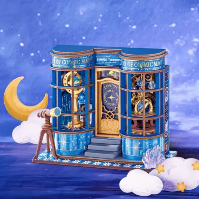 Figured'Art Mystieke Astronomiewinkel miniatuurhuisje 3D puzzel