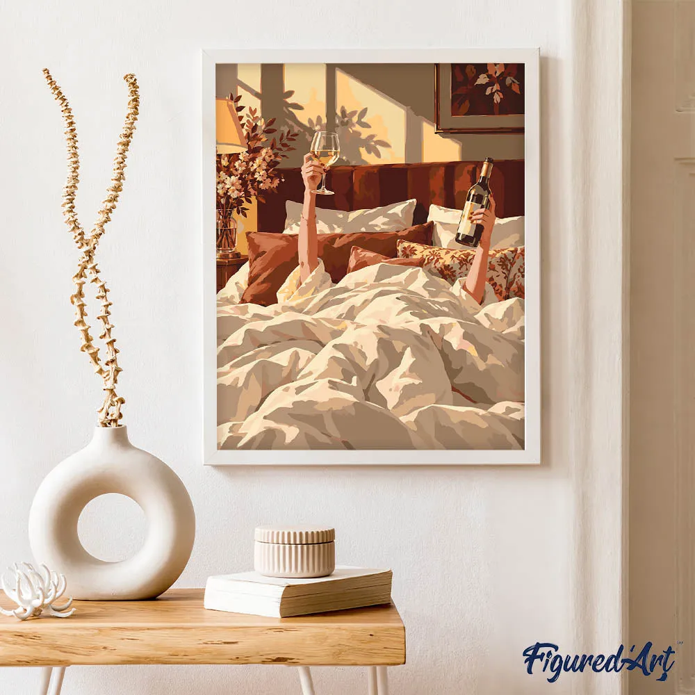 Figured'Art Drankjes en dekens schilderen op nummer 40x50