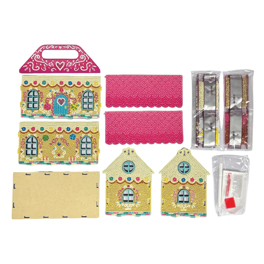 Craft Buddy Crystal Art Easter House diamond painting huisje 18cm