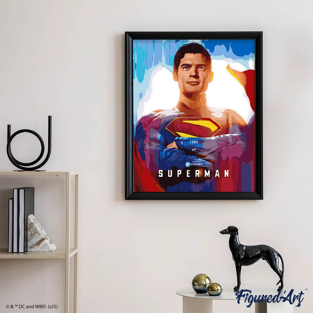 Figured'Art Superman 2025 Poster schilderen op nummer 40x50 cm