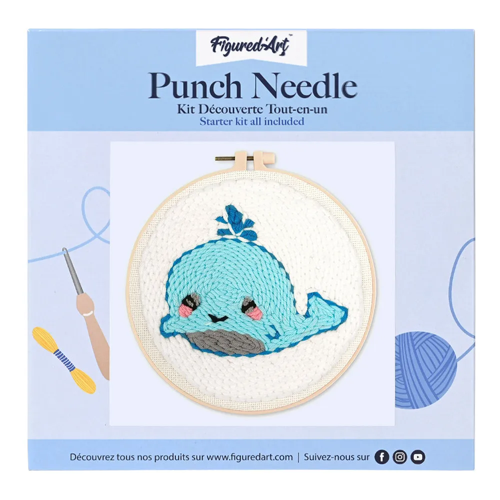 Figured'Art Babywalvis punch needle pakket 20cm wol