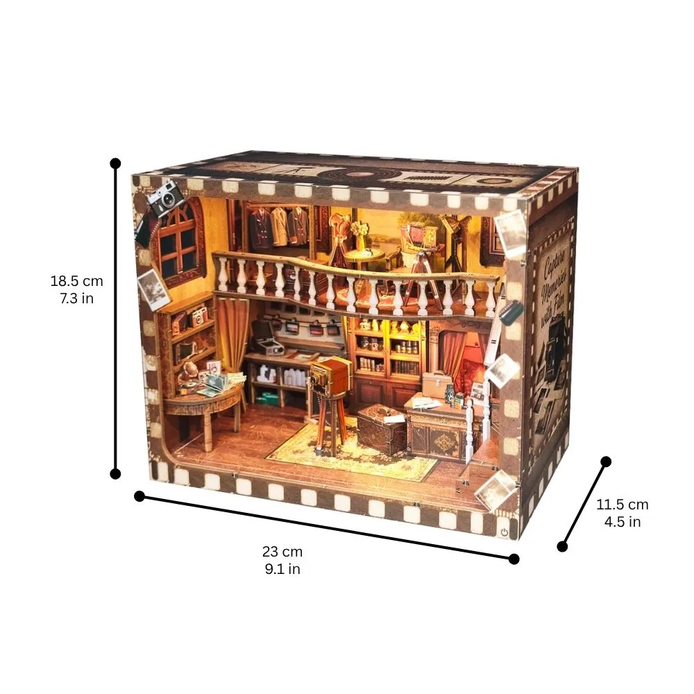 Figured'Art Nostalgie Fotostudio Book Nook 23x11,5cm LED