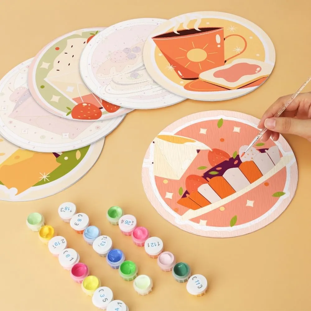Figured'Art Mini Zoet seizoen schilderen op nummer Ø20cm 6 stuks