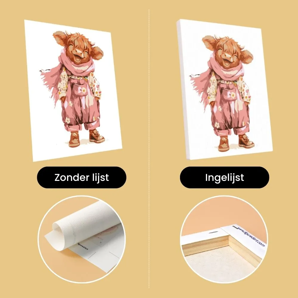 Figured'Art Pastel Boerderijverhalen mini schilderen op nummer 15x20 cm 6 stuks